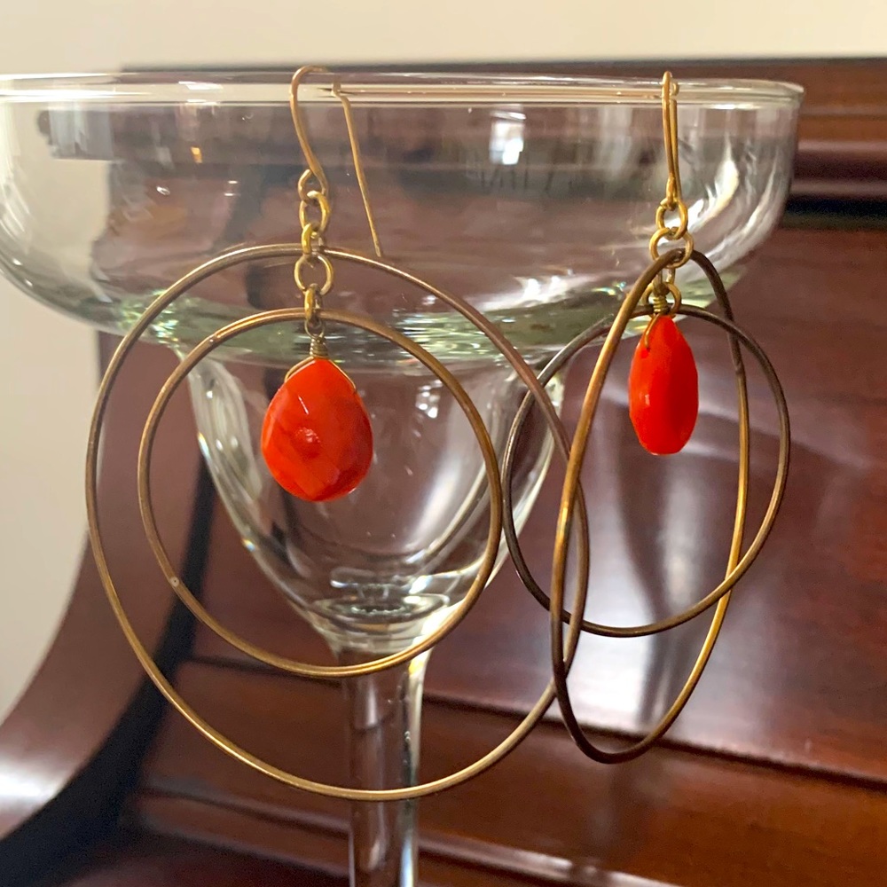 ⭐️3/$12⭐️ Concentric Circles Hoop Earrings